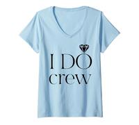 Mujer I Do Crew - Fiesta de boda y despedida de soltera linda a juego Camiseta Cuello V
