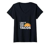 Mujer I Do It For The Tacos Gym Exercise Reward ------- Camiseta Cuello V