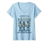 Mujer I Don't Do Bottom Shelf Funny Cowgirl Western Graphic for Wo Camiseta Cuello V