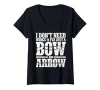 Mujer I Don't Need Wings to Fly, Just a Bow and Arrow Camiseta Cuello V