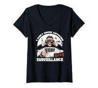 Mujer I Don't Snore Anymore I DO Baby Surveillance Camiseta Cuello V