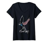 Mujer I Dont Spit I Swallow Funny Bird Watching Ver Birding Camiseta Cuello V