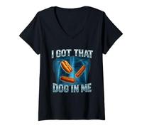 Mujer I Got That Dog In Me Shirt Funny Glizzy Meme Camiseta Cuello V