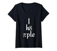 Mujer I Hate People Funny Pi Day Matemáticas Meme Broma sarcástica Camiseta Cuello V