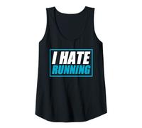 Mujer I Hate Running Jogging Corredor Divertido Carrera Camiseta sin Mangas