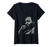 Mujer I Have a Dream King Black Demo Frase de Igualdad para Todos Camiseta Cuello V