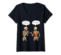Mujer I Have a Masseter Plan Lats Hear It - Funny Anatomy Camiseta Cuello V