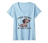 Mujer I Have Friends Low Places Camiseta Cuello V
