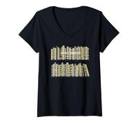Mujer I Have No Shelf Control Librero Lectura Libros Amante de los Libros Camiseta Cuello V