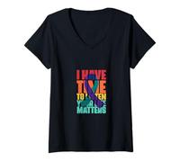 Mujer I Have Time to Listen Your Life Matters Fight End Break Camiseta Cuello V