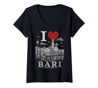 Mujer I Heart Bari I Love Bari Souvenir Camiseta Cuello V