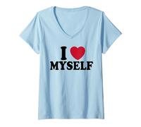 Mujer I Heart Love Myself Love Myself Heart Myself Hombres Mujeres Niños Camiseta Cuello V