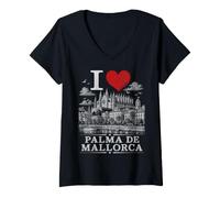 Mujer I Heart Palma de Mallorca I Love Palma Souvenir Camiseta Cuello V