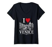 Mujer I Heart Venice I Love Venice Souvenir Camiseta Cuello V