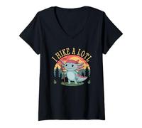 Mujer I Hike A lotl Camiseta Cuello V