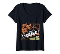Mujer I Ignore Things More Important Than Basketball - Camiseta Cuello V
