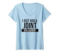 Mujer I Just Had a Joint Replacement Funny Hip Replacement Surgery Camiseta Cuello V
