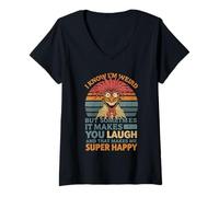 Mujer I Know I'm Weird But Sometimes It Make You Laugh - Cita Divertida Camiseta Cuello V