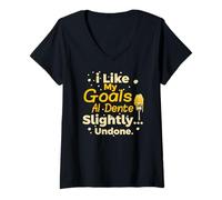 Mujer I Like my Plans al dente Slightly Undone. Camiseta Cuello V