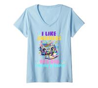 Mujer I Like Sneakers 90's R&B y Like 3 People Sneakerhead Camiseta Cuello V