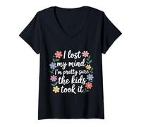 Mujer I Lost My Mind I'm Pretty Sure The Kids Took It |- Camiseta Cuello V