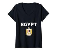 Mujer I Love Egypt, Enjoy Wear Egypt Eagle Graphic Design Cool Camiseta Cuello V