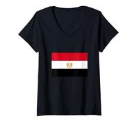 Mujer I Love Egypt, Enjoy Wear Egypt Flag Graphic Design Cool Camiseta Cuello V
