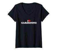 Mujer I Love Gardening Camiseta Cuello V