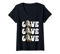 Mujer I Love Gardening Grandpa Gnomes Graphic For Garden Mom Camiseta Cuello V