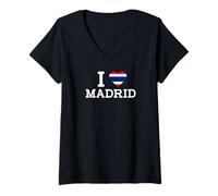 Mujer I Love Madrid Funny Thailand Flag Prank Joke Gag Novelty Camiseta Cuello V