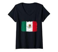 Mujer I Love Mexico, Vintage Mexico Illustration Graphic Designs Camiseta Cuello V