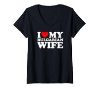 Mujer I Love My Bulgarian Wife Camiseta Cuello V