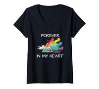 Mujer I Love My Dog & My Dog Loves Me Forever In My Heart Dog Camiseta Cuello V