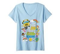 Mujer I Love My Job For All The Little Reasons Bus Driver Camiseta Cuello V
