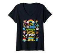 Mujer I Love My Job For All The Little Reasons Bus Driver Camiseta Cuello V