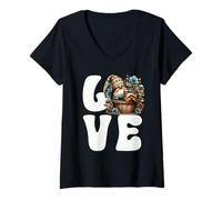 Mujer I Love My Yorkie Graphic For Dog Lover And Yorkie Grandma Camiseta Cuello V