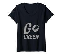 Mujer I Love Our Planet Eco Go Green - Declaración Eco Warrior Camiseta Cuello V