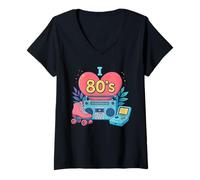Mujer I Love the 80's Classic Fun Times - Gráfico retro Camiseta Cuello V