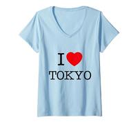 Mujer I Love Tokyo Graphic Tees - Novelty T-Shirts & Cool Designs Camiseta Cuello V
