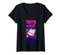 Mujer I Love Tokyo, Wonderful Tokyo Japan Childish Retro Milk Camiseta Cuello V