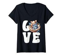 Mujer I Love Winter Chihuahua Dog Graphic For Women and Christmas Camiseta Cuello V