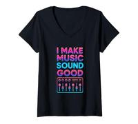 Mujer I Make Sound Good Beats Beat Makers Productor Musical Hombres Camiseta Cuello V
