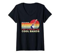 Mujer I May Be Old But I Got To See All The Cool Bands Vintage Camiseta Cuello V