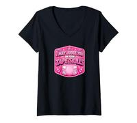 Mujer I May JUZGE You ON Your Tape Skills Humor de pañales Camiseta Cuello V