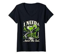 Mujer I Need A Cocktail Hold The Tail - Barra de alcohol con bebida mixta Camiseta Cuello V