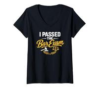 Mujer I Passed The Bar Exam Law School Graduation Student Graduate Camiseta Cuello V