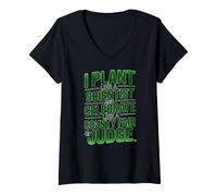 Mujer I Plant Like A Scientist Camiseta Cuello V