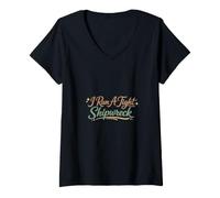 Mujer I Run A Tight Shipwreck Funny Daying Wreck Mom Dad Gift Camiseta Cuello V