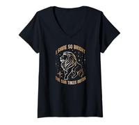 Mujer I Shine SO Bright The Sun Takes Notes Camiseta Cuello V