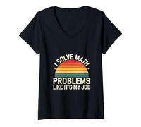 Mujer I Solve Math Problems Like It's My Job -------- Camiseta Cuello V